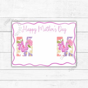 Kaartjes Moederdagkoekjes - Mini bloemen MOM koekjes bedankkaartjes
