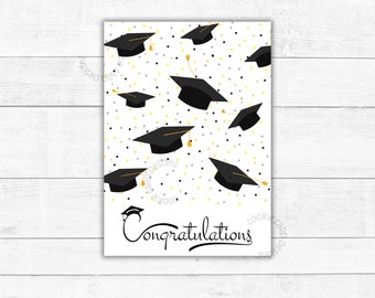 Graduation Cookie Card: Congratulations Treat Tag (Digital Download)