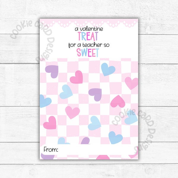 Teacher Valentine Card - Etsy