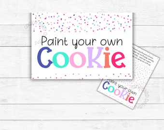 Decora tu propia bolsa de galletas: Tarjetas imprimibles (Descarga PDF)
