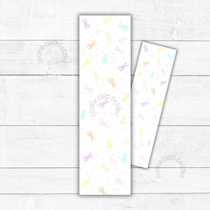 Long Box Backer 3" X 10,5" - Cookie Box Backer - Embalagem para impressão - Cartões Peep de Páscoa