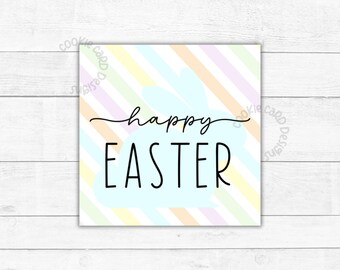 Easter Gift Tags - 2" & 2.5" Printable Easter Gift/Favor Tags - Easter Bunny Gift Tag
