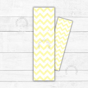 Long Box Backer 3&quot; X 10.5&quot; - Cookie Box Backer Printable Packaging - Chevron Stripe Birthday, Easter, Mother&#39;s Day, Baby, Bridal, School