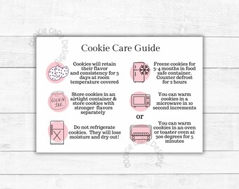 Onderhoudsgids voor koekjes Afdrukbare kaarten: bakkerijverpakkingsinstructies (pdf)