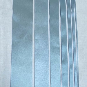 SKY BLUE Double Satin Berisford RIBBON 3mm 7mm 10mm 15mm 25mm 35mm 50mm wide Birthday Christmas Gift Wrapping Cakes Hair Bows Accessories