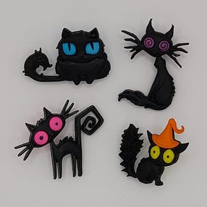 Chats rampants - Déguisements fantaisie en 3D, parfaits pour la décoration, les projets d'artisanat, le scrapbooking, le tricot, le crochet, les vêtements