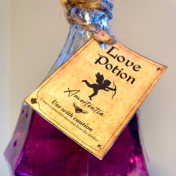 Love potion labels - DIY love potion bottles - Valentine's day labels