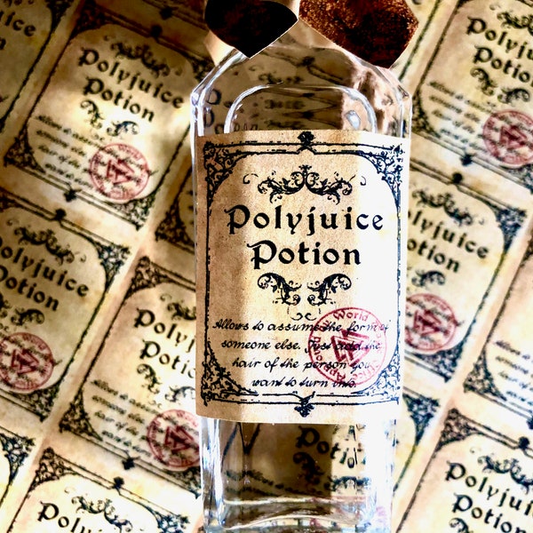 MINI potion labels - DIY mini magic potion bottles - HP themed magic potion labels