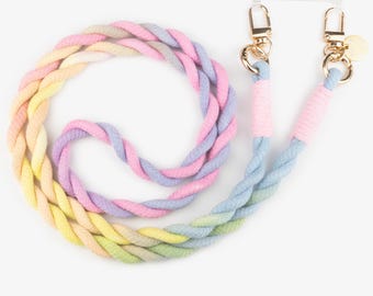 Rainbow Swirl Handykette - Bunte, Pastellfarbene Smartphone-Lanyard
