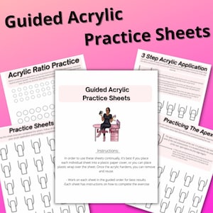 Acrylic Practice Sheets