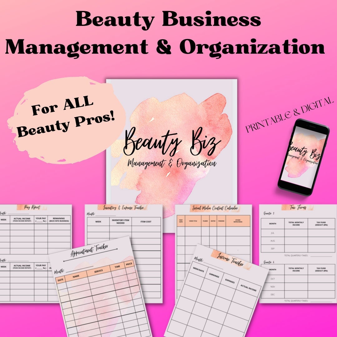 Business Management And Organization Forms Etsy 