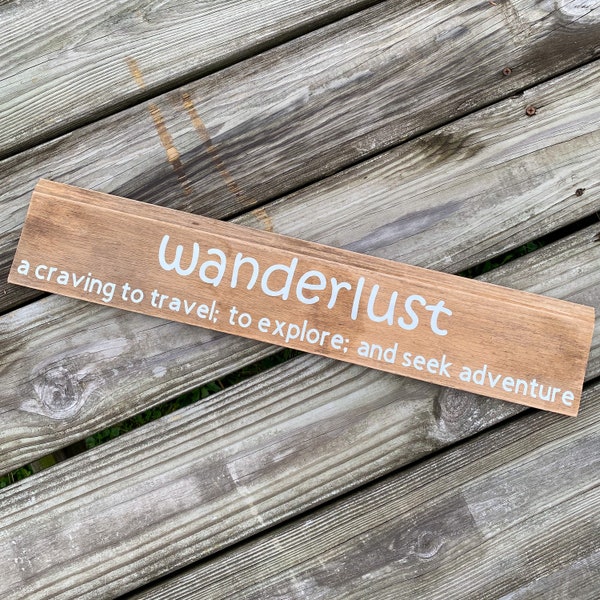 Wanderlust Sign Etsy