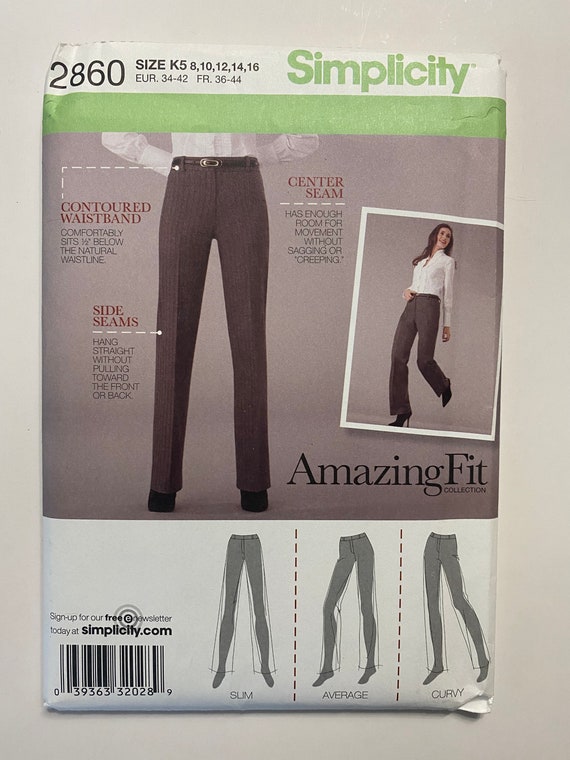 Patrón De Simplicidad, Pierde Los Pantalones Acampanados, Pantalones En 2 Largos, Pierde Los Pantalones Cortos, Calza Delgado, Calza Con Curvas, Número 8056, Talla 20W-28W, Sin Cortes, - España, , large