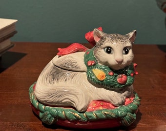 1988 Fitz & Floyd FF Ceramic Marie Antoinette Teapot Kittens of