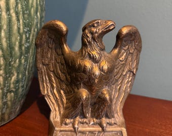 Vintage 1776 Metal Eagle Bookend - Colonial Virginia 1972