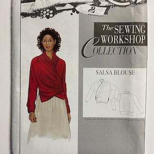 The Sewing Workshop sewing pattern Salsa Blouse, Sizes XS - XL, Uncut