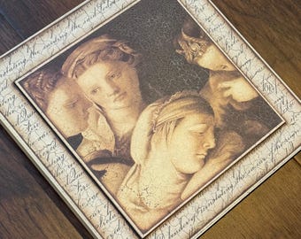 Sid Dickens Handmade Memory Block Tile Medieval Tree of Life T-125