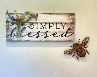 Décoration murale 3D en bois d'abeille : décoration d'intérieur en noyer et érable