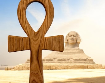 Handmade Egyptian Ankh Wall Hanging, Symbol of Life