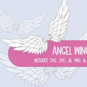 Magical Girl Angel Wings Vector Art