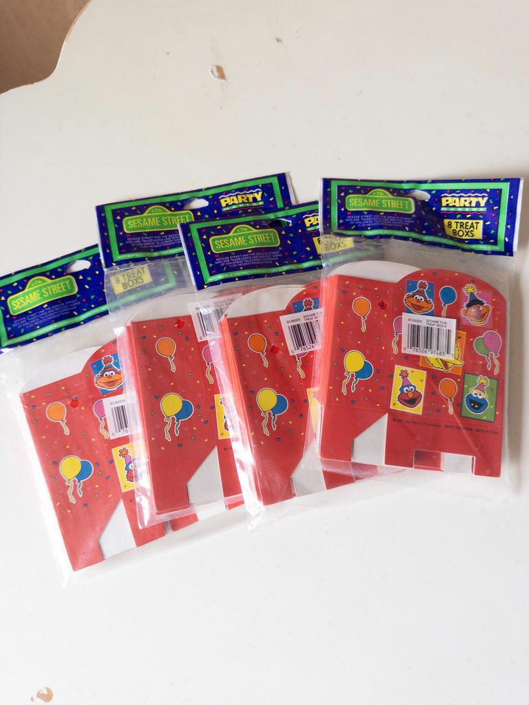 Sesame Street Birthday Party Favor Boxes