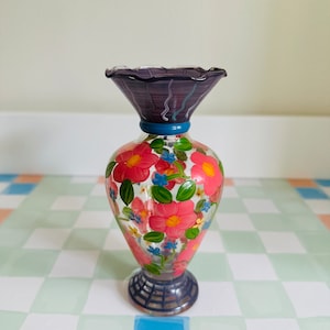 Tracy Porter Hand Painted Vase