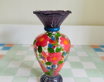Tracy Porter Hand Painted Vase
