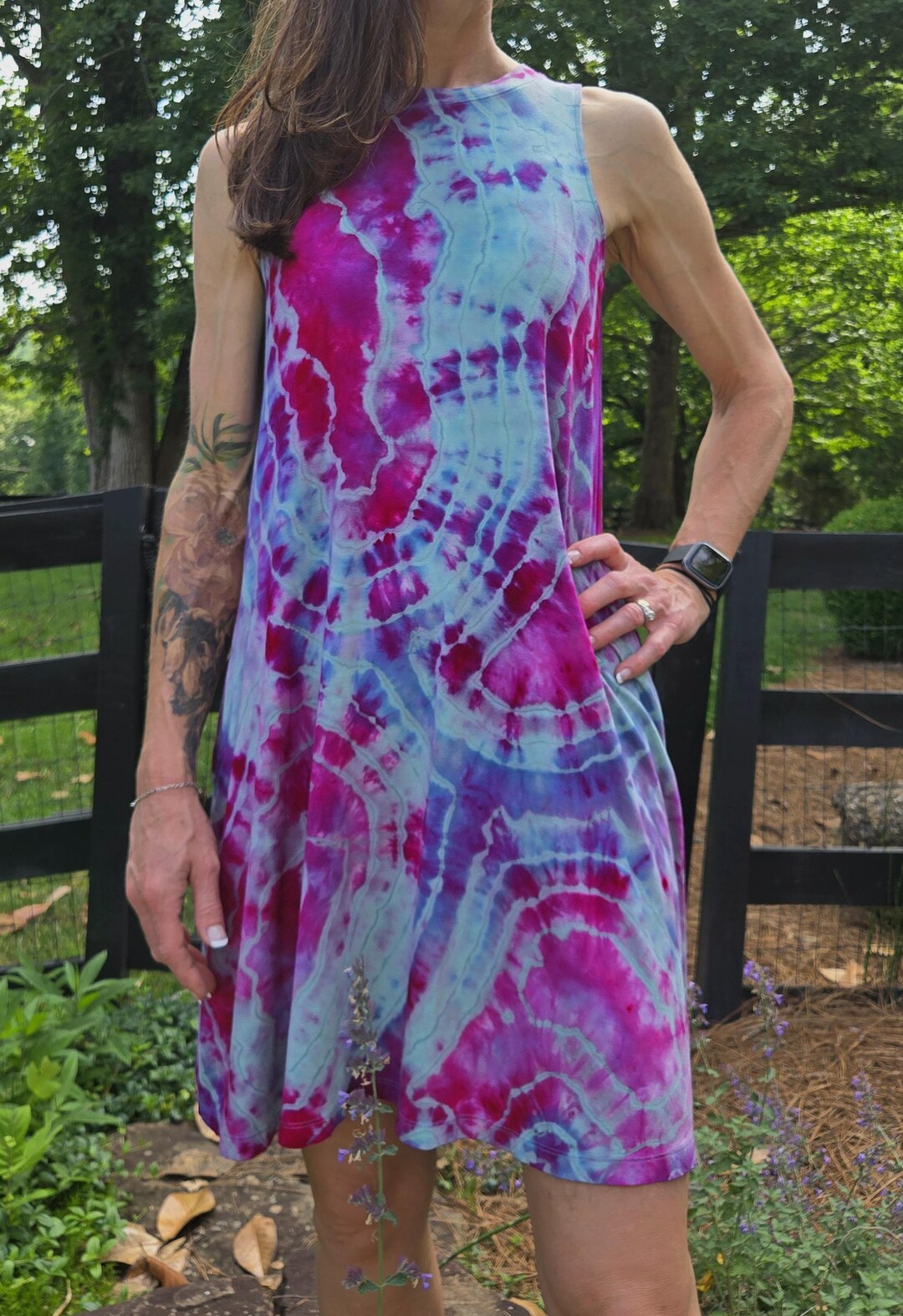 Geode Tie dye Dress Etsy geode-tie-dye-dress-etsy