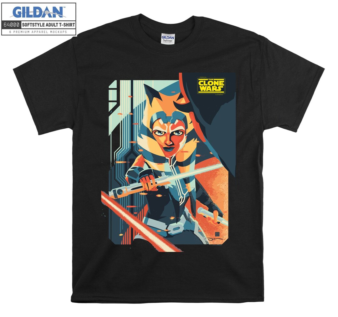 Star Wars Ahsoka Tano Movie Character T Shirt Hoodie Hoody Etsy