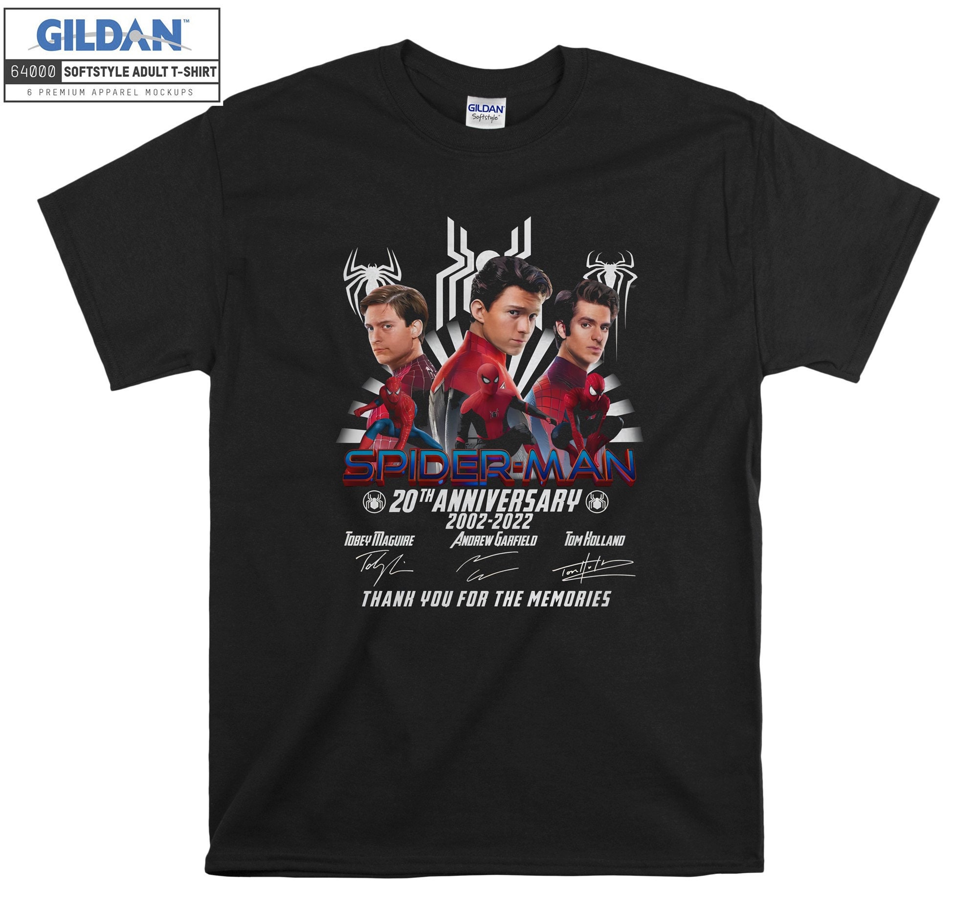 Discover Marvel Spider-man Three Versions Portrait T-Shirt