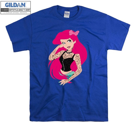 Punk Princess Ariel T Shirt Beauty Cartoon Disney T Shirt Etsy