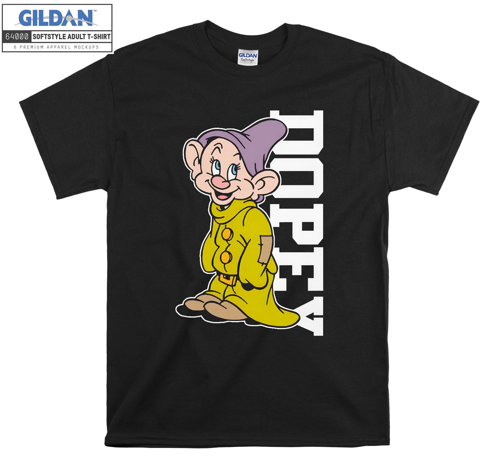 Discover Dopey Dwarf Cute Face I'm Dopey Disney 7 Dwarfs T shirt Hoodie Hoody T-shirt Tshirts