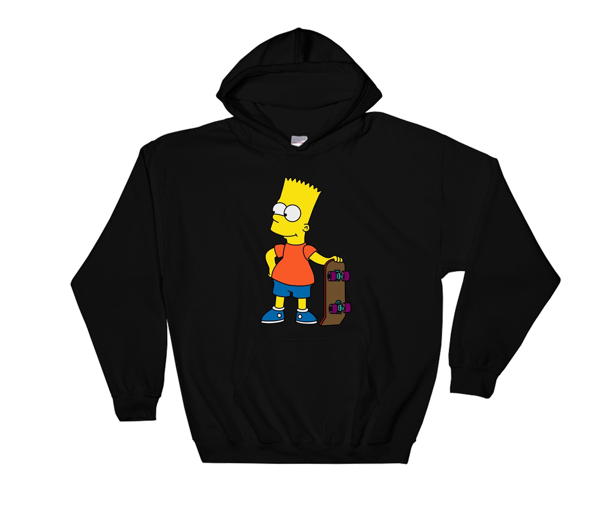 Bart Simpson Hoodie - Etsy Bart Simpson Hoodie - Etsy