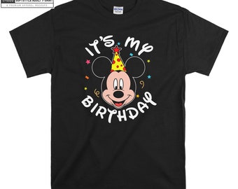 Eficiente Más allá permanecer Mickey Mouse Es mi cumpleaños Mickey Birthday Camiseta - Etsy España