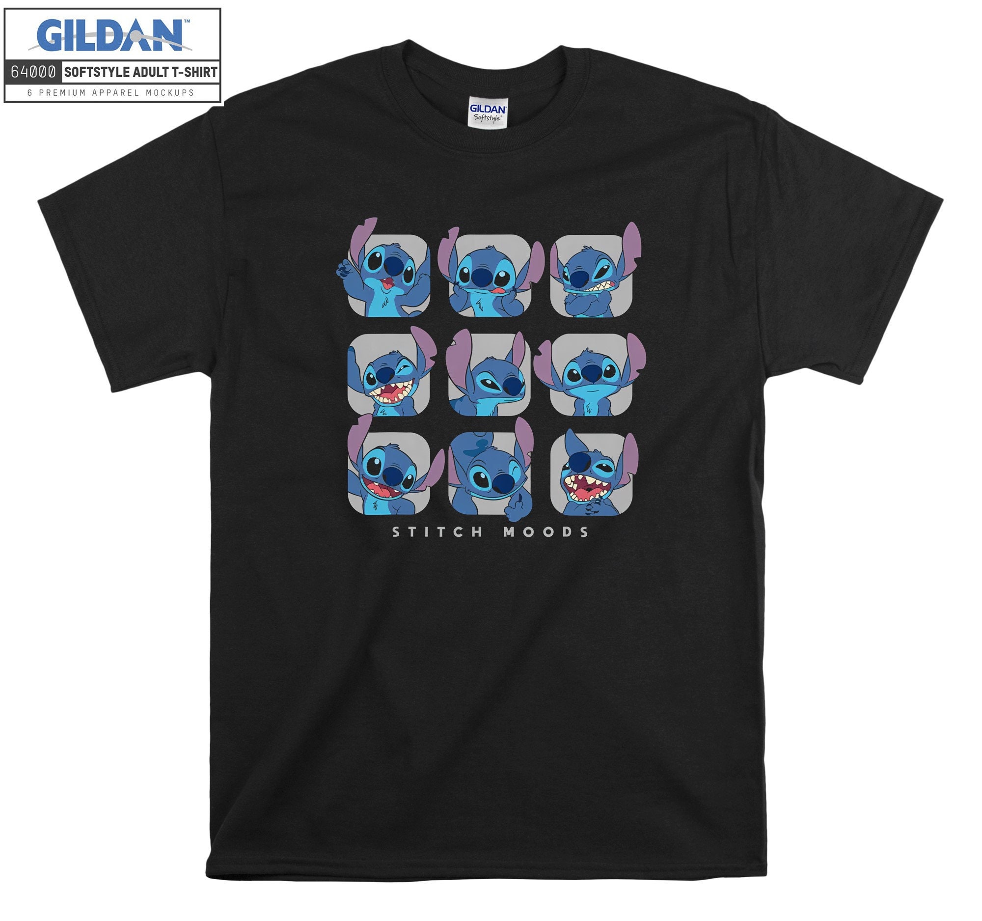 Disney Lilo and Stitch Moods T Shirt Hoodie Hoody T-shirt Disney Lilo and Stitch Moods T Shirt Hoodie Hoody T-shirt