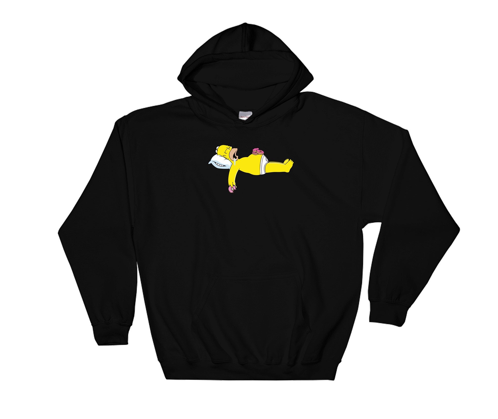 The Simpsons Homer Simpson Sleeping Funny Hoodie Sweatshirt - Etsy Finland