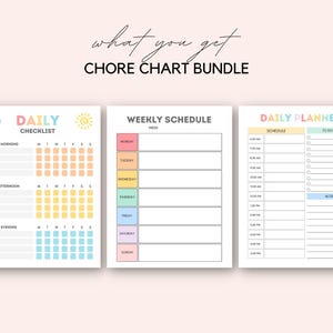Encourage responsibility with this fun Chore Chart Bundle for Kids! This printable set is perfect for families who want to establish daily routines and teach kids discipline.