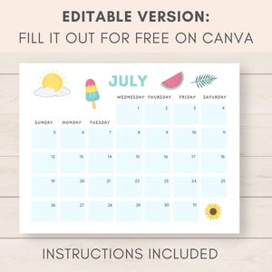 This cute 2027 calendar printable is a fun way to keep track of dates and events throughout the year. It includes ready to print and editable version.