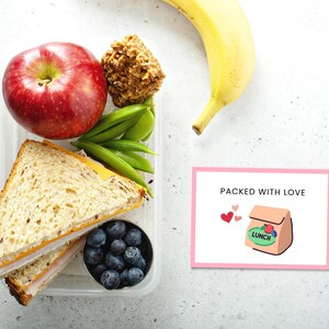 These Lunchbox notes are a perfect way to brighten your child's day! Simply print and cut, add a note at back or leave it blank. You will also receive a bonus blank sheet to write your own notes, print as many time as you need.