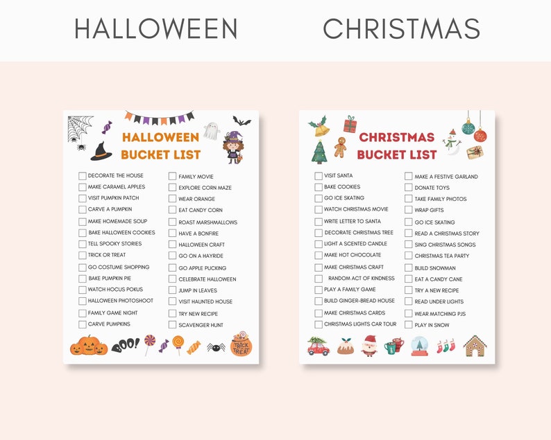 Make every season magical for your kids with this ultimate Bucket list Bundle! This digital download includes 7 beautifully designed bucket lists to help kids discover new adventures and make unforgettable memories all year round.