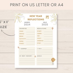 This fun New Year Activity is a perfect way to keep kids engaged on New Years Eve/ Holidays. The PDF has 2024 Year in Review section as well as 2025 goals and resolutions.