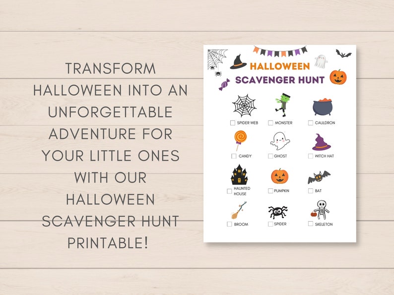This Halloween scavenger hunt is perfect for kids and will add an extra dose of excitement to your spooky celebrations.