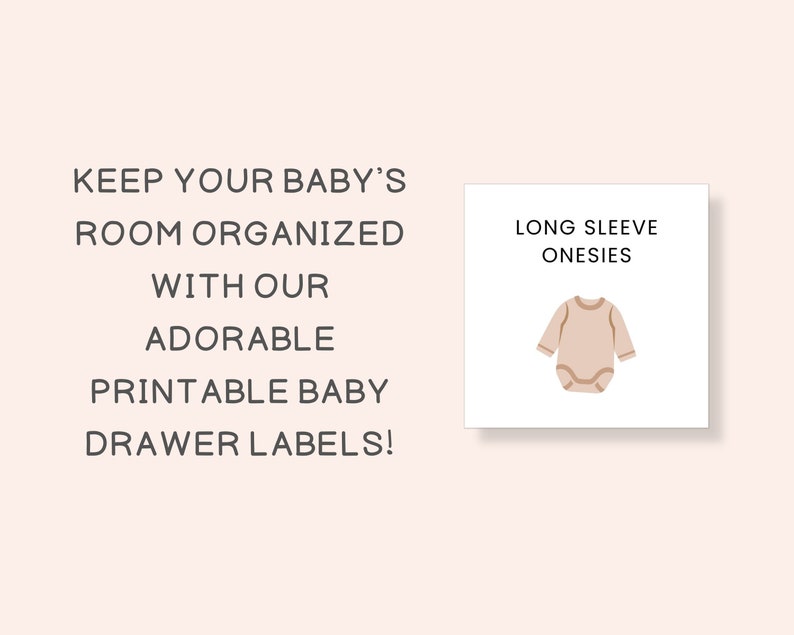 Baby Drawer Labels, Nursery Organization, Printable Labels, Kids ...
