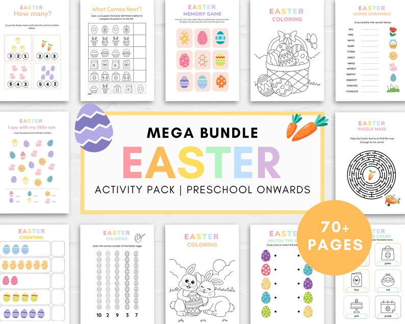 Celebrate Easter with fun and educational activities for your little ones with this Easter Preschool Activity Pack.