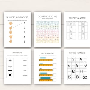 Boost your child’s math skills with this Kindergarten Number Workbook! This printable set includes a variety of number worksheets for kids, designed to make learning fun and interactive.