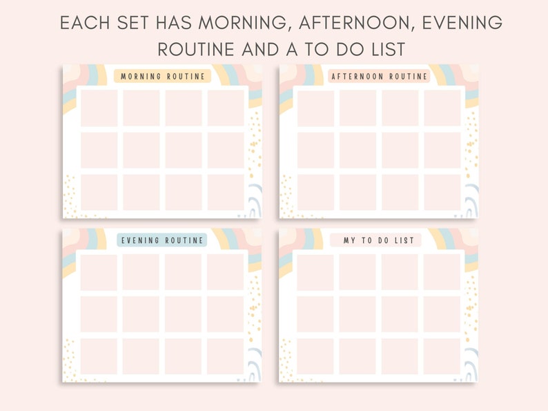 Kids Daily Routine Cards, Routine Chart for Kids, Morning Routine, Bedtime Routine, Kids Daily Schedule, Visual Schedule, Daily Rhythm
