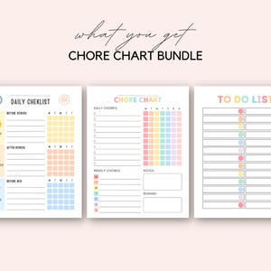 Encourage responsibility with this fun Chore Chart Bundle for Kids! This printable set is perfect for families who want to establish daily routines and teach kids discipline.
