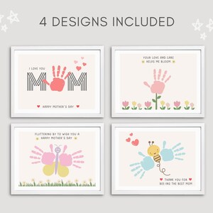 This cute Mother’s day handprint pack is a great activity keepsake/ mom gift. Perfect for toddler, preschool, nursery or baby.