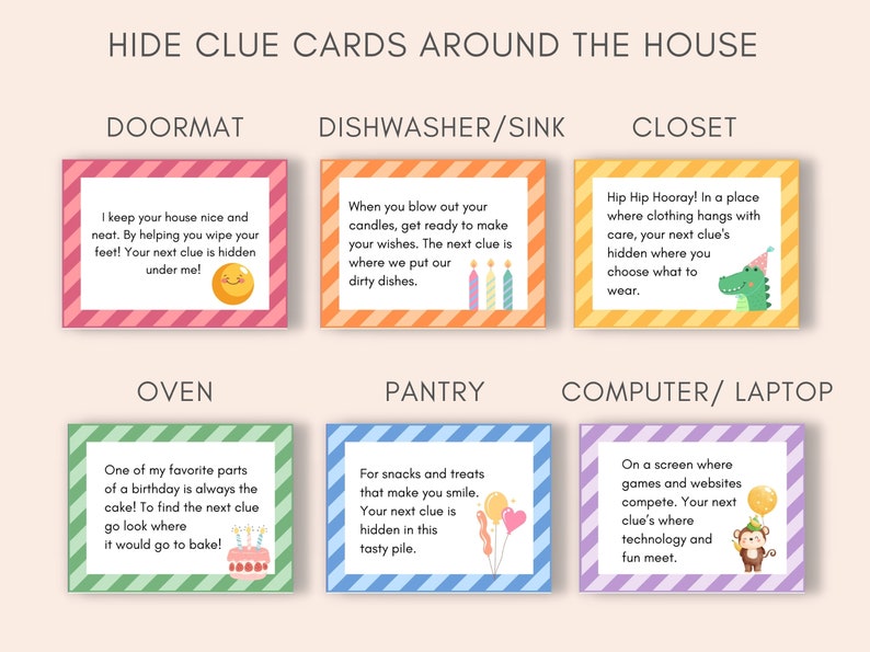 Elevate your childs birthday celebration with this Birthday Scavenger Hunt Printable! This engaging activity promises adventure, and precious memories.