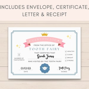 Make the Tooth Fairy's visit even more magical with this editable Tooth Fairy Letter Printable! This enchanting tooth fairy note can be personalized with your child's name, making it a cherished keepsake.